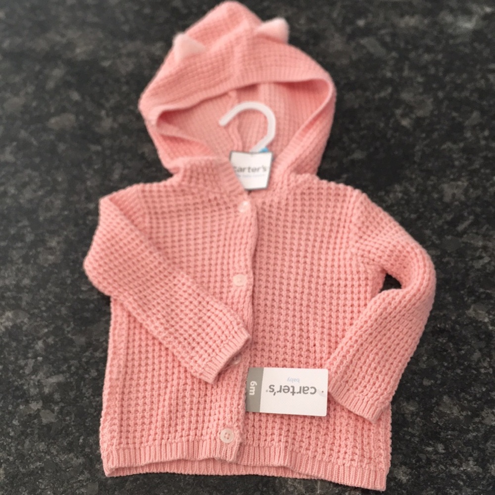 Carters pink sweater  6 months